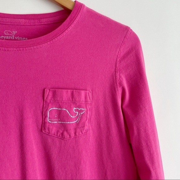 Vineyard Vines • Pink Whale Long Sleeve Shirt - Picture 2 of 5